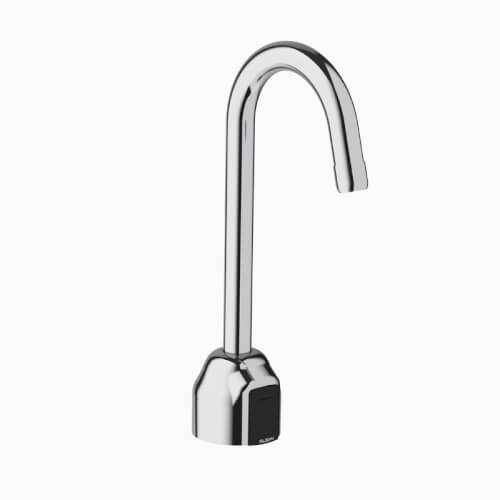 Main product image of Optima EBF-750-4-BAT-BDT Battery Powered Deck-Mounted Bathroom Laminar Spray w/ 4" Trim Plate (Chrome), 3315317BT
