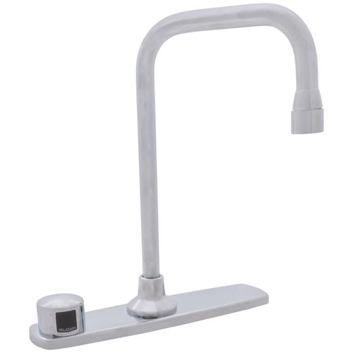 Main product image of Optima EBF-775-8 Battery Powered Deck-Mounted Bathroom Laminar Spray w/ 8" Trim Plate (Chrome), 3315376BT