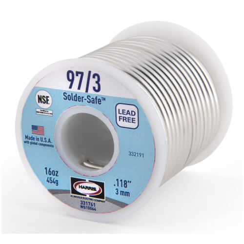331761 Harris 331761 97/3 (Solder Safe) Lead Free Wire Solder (1 lb
