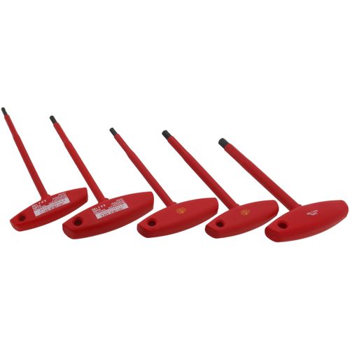 Main product image of 5-Piece Insulated T-Handle Hex Screwdriver Set (Metric)