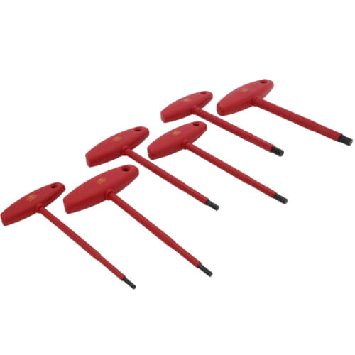 Main product image of 6-Piece Insulated T-Handle Hex Screwdriver Set (Inch)
