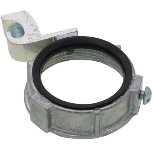 Main product image of 1-1/2" Zinc Die Cast Insulated Ground Bushing w/ Lug