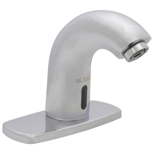Main product image of SF-2100-4-PLG-TEE Plug Adapter Power Supply Back-Check Tee Low Body Multi-Laminar Spray Infrared Sensor 4" Trim Plate (Chrome), 3362103