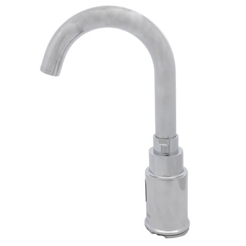 Main product image of SF2250 2.2 GPM 4" Battery Operated Deck-Mounted Gooseneck Body Faucet  (Polished Chrome), 3362104