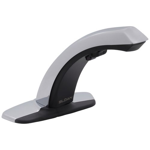 Main product image of Optima ETF-80-4-PLG-TEE Hardwired-Powered Back-Check Tee Mid Body Multi-Laminar Spray Infrared Sensor w/ 4" Trim Plate (Chrome)
