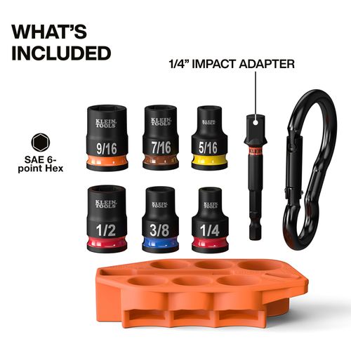 Main product image of Grab-and-Go Impact Socket Set, SAE, 7-Piece