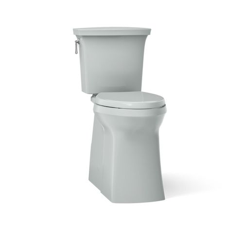 Main product image of Corbelle Tall Continuousclean Two-Piece Elongated Toilet w/ Skirted Trapway, 1.28 Gpf (Ice Grey), K-33814-95