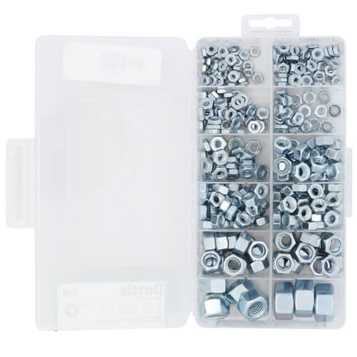 Main product image of #6, #8, #10, & #12 Assorted Hex Nut Kit