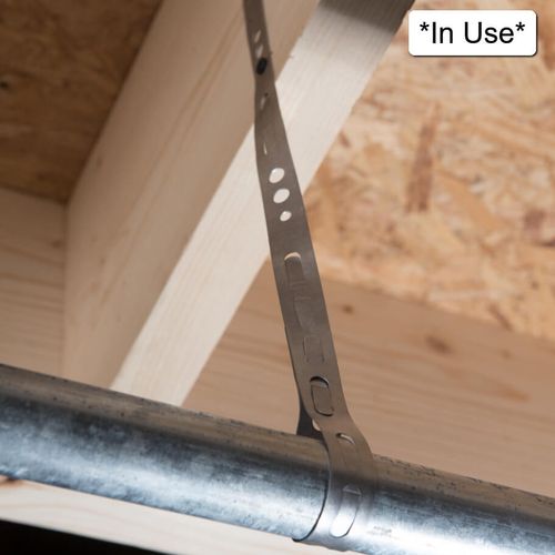 Main product image of 3/4" x 10' Galvanized Tab Tape - 28 Ga.