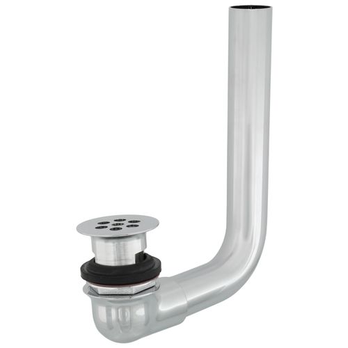 Main product image of Cast Offset Bathroom Waste with Open Grid Strainer (Chrome), 33T290
