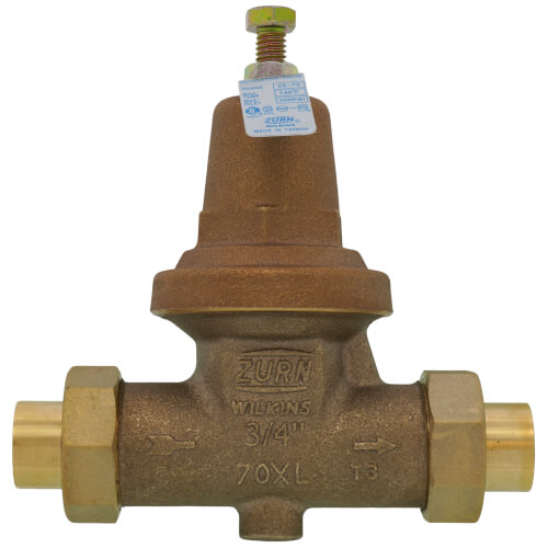 Main product image of 3/4" Union Sweat x Union Sweat Double Union Pressure Reducing Valve, Lead Free