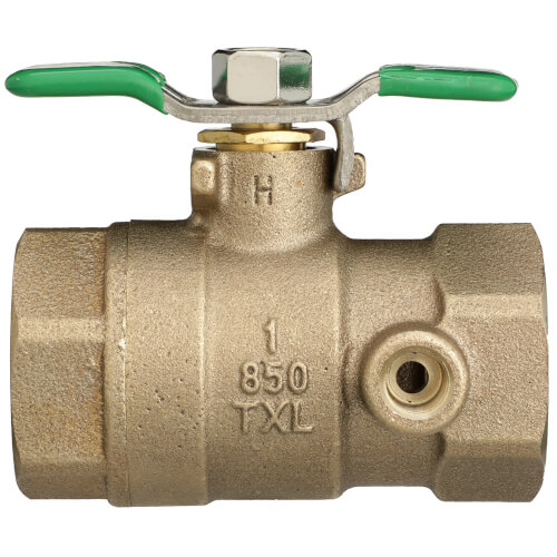 Main product image of 1" FNPT Tapped Full Port Ball Union Ball Valve (Lead Free)