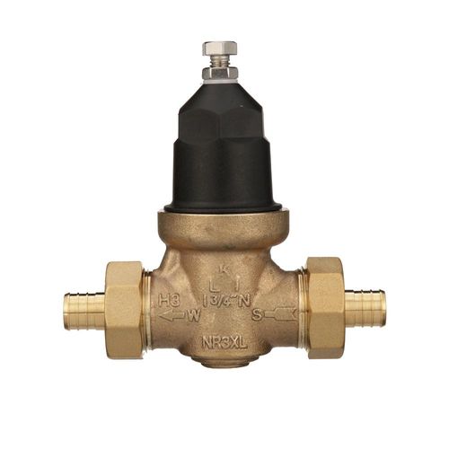 Main product image of 3/4" Water Pressure Reducing Valve (Union FNPT) w/ Male Barbed Connection Tailpieces for PEX