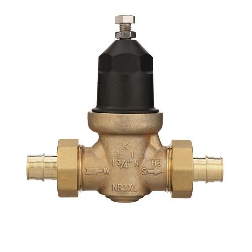 Main product image of 3/4" Lead Free FNPT Double Union Pressure Reducing Valve w/ ASTM F1960 Male Barbed PEX Tailpiece