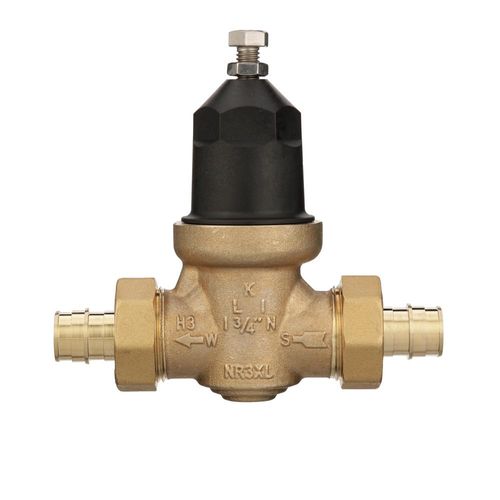Main product image of 3/4" Lead Free FNPT Double Union Pressure Reducing Valve w/ ASTM F1960 Male Barbed PEX Tailpiece