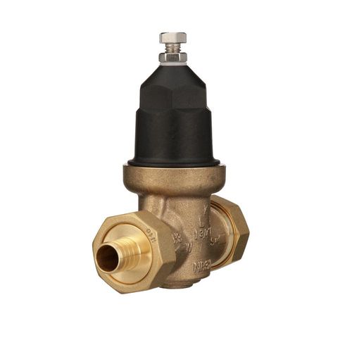 Main product image of 3/4" Water Pressure Reducing Valve (Union FNPT) w/ Male Barbed Connection Tailpieces for PEX