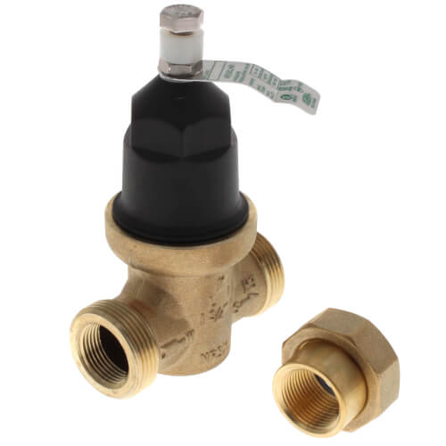 Main product image of 3/4" Lead Free Pressure Reducing Valve, FNPT Union x FNPT, Sealed Cage, SS Adj Screw, 15-150psi