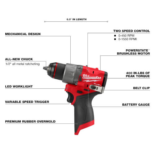 Main product image of M12 FUEL 1/2" Drill/Driver