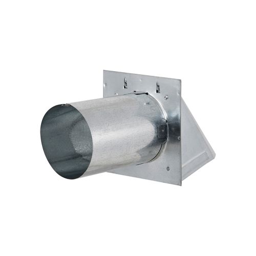 Main product image of 4" Galvanized Wall Exhaust Hood Vent w/ Damper & Screen, 6" Pipe (26-Gauge)