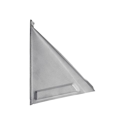 Main product image of 4" Paint-Grade Steel Wall Exhaust Hood Vent w/ Damper, Flush Mount (26-Gauge)