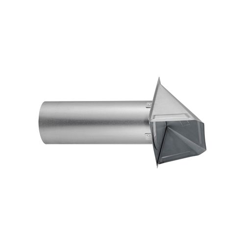 Main product image of 4" Galvanized Wall Exhaust Hood Vent w/ Damper, 11" Pipe (26-Gauge)