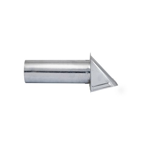 Main product image of 4" Galvanized Wall Exhaust Hood Vent w/ Damper, 11" Pipe (26-Gauge)