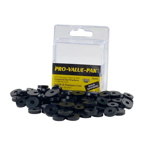 Main product image of 100 Piece Flat Washer Assortment Set, Sizes 00-5/8