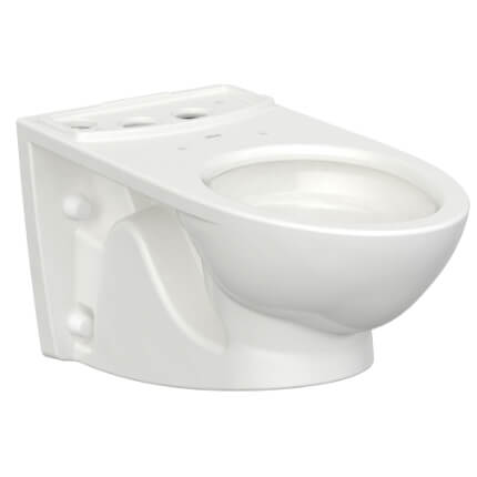 Main product image of Glenwall VorMax 1.28 gpf Back Outlet Elongated Wall-Hung EverClean Toilet Bowl Only (White)