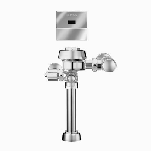 Main product image of ROYAL 111 ESS Exposed Hardwired Sensor Water Closet Flushometer w/ Bumper Angle Stop (1.28 GPF/4.8 LPF)