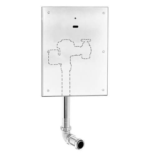 Main product image of Royal 152-1.6-WB ES-S Concealed Sensor Hardwired Urinal Flushometer, L Dimension 11-3/4" - 12-3/4" (1.6 GPF/6.0 LPF)