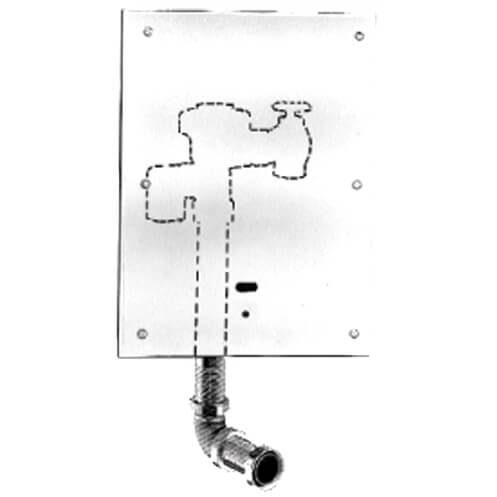 Royal 190-1-WB ES-S "L" Dimension 2-3/4" - 10-3/4", 1.0gpf/3.8Lpf