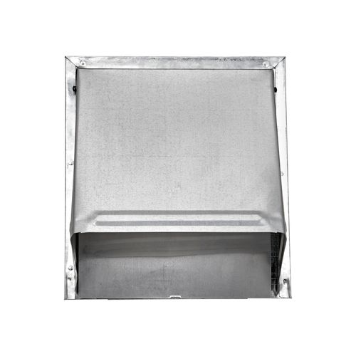 Main product image of 8" Galvanized Wall Exhaust Hood Vent w/ Spring Damper & 1/4" Wire Mesh Screen, 6" Pipe (26-Gauge)