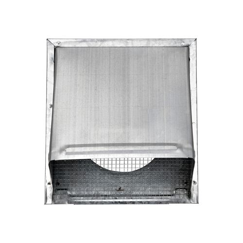 Main product image of 6" Galvanized Fresh Air Intake Vent w/ 1/4" Wire Mesh Screen, No Damper, 6" Pipe (26-Gauge)