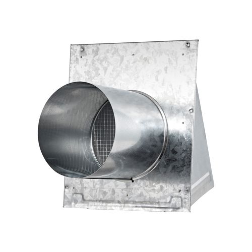 Main product image of 6" Galvanized Fresh Air Intake Vent w/ 1/4" Wire Mesh Screen, No Damper, 6" Pipe (26-Gauge)