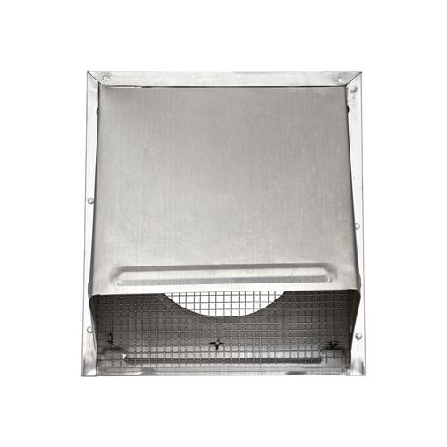 Main product image of 8" Aluminum Fresh Air Intake Vent w/ 1/4" Wire Mesh Screen, No Damper, 6" Pipe (22-Gauge)