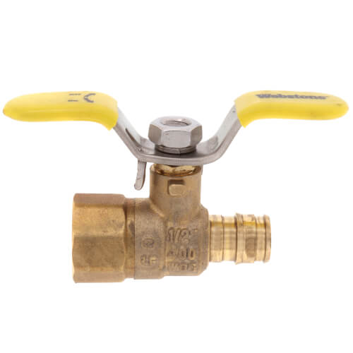Main product image of 1/2" Expansion PEX x FNPT Full Flow Forged Brass Ball Valve w/ Wing T-Handle (Lead Free)