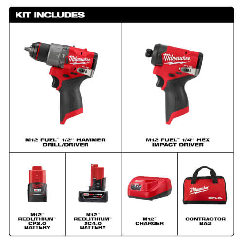 Main product image of M12 FUEL 2-Tool Combo Kit (Hammer Drill/Driver & Impact Driver)