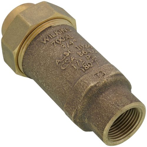 Main product image of 3/4" x 3/4" Lead Free Wilkins 700XL Dual Check Valve, Union FNPT x FNPT