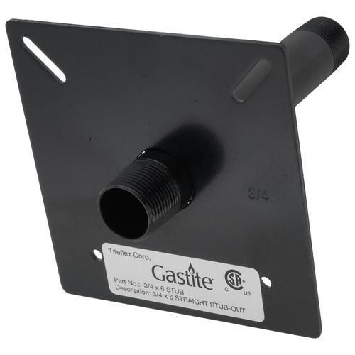 Main product image of 3/4" MNPT x 6" Straight Stub Out w/ Bracket