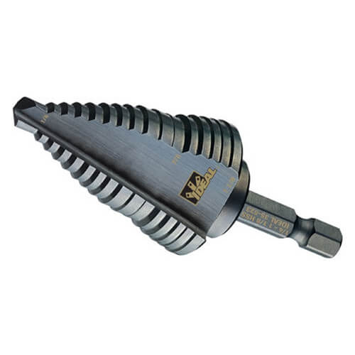 Main product image of 1/4" to 1-1/8" Quick Change Step Drill Bit w/ 16 Hole Sizes