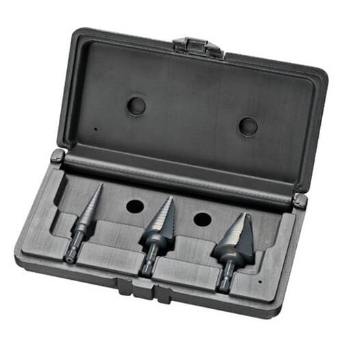 Main product image of 3-Piece Quick Change Step Bit Kit (35-521, 35-522, 35-523)