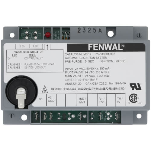 Main product image of Intermittent Pilot Ignition Control, 24v w/ 0 sec. Prepurge (90 sec. TFI)