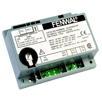 Main product image of Hot Surface Ignition Control, 24v w/ 0 sec. Prepurge (7 sec. Ignition)