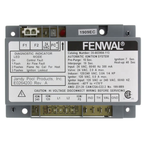 FENWAL 35-663900-113 Automatic Ignition System E0234700  #P502 