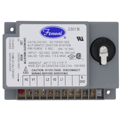 Main product image of Direct Spark Ignition Control, 120v w/ 0 sec. Prepurge (10 sec. TFI)