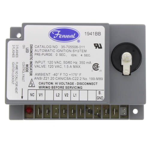 Main product image of Direct Spark Ignition Control, 120v w/ 0 sec. Prepurge (5 sec. TFI)