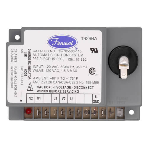 Main product image of Direct Spark Ignition Control, 120v w/ 15 sec. Prepurge (10 sec. TFI)