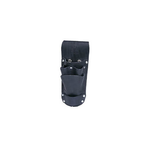 Main product image of 6 Pocket Black Leather Hip Holster Tool Pouch