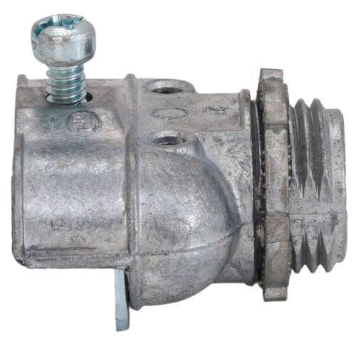 Main product image of 3/8" 1 Screw, Clamp BX-Flex NM - MC Duplex Connector (Zinc)