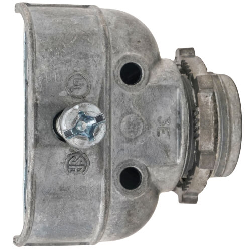 Main product image of 3/8" 1 Screw, Clamp BX-Flex NM - MC Duplex Connector (Zinc)